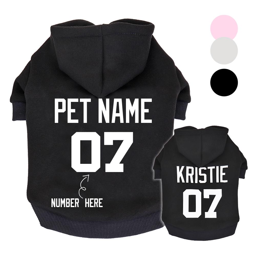 Customised Dog Sweater With Name And Player Number - Shop & Dog
