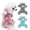 Fleece Dog Onesie Pajamas With Pom-Pom Hood - Shop & Dog