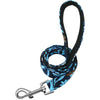 Blue floral dog leash